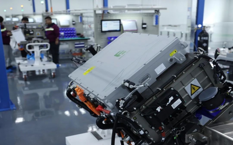 重要里程碑！榮程自有品牌Fe6—200kw氫燃料電池系統(tǒng)成功下線